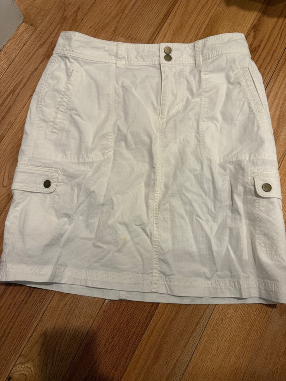 L.L. Bean White Favorite Fit Skirt - Size 6